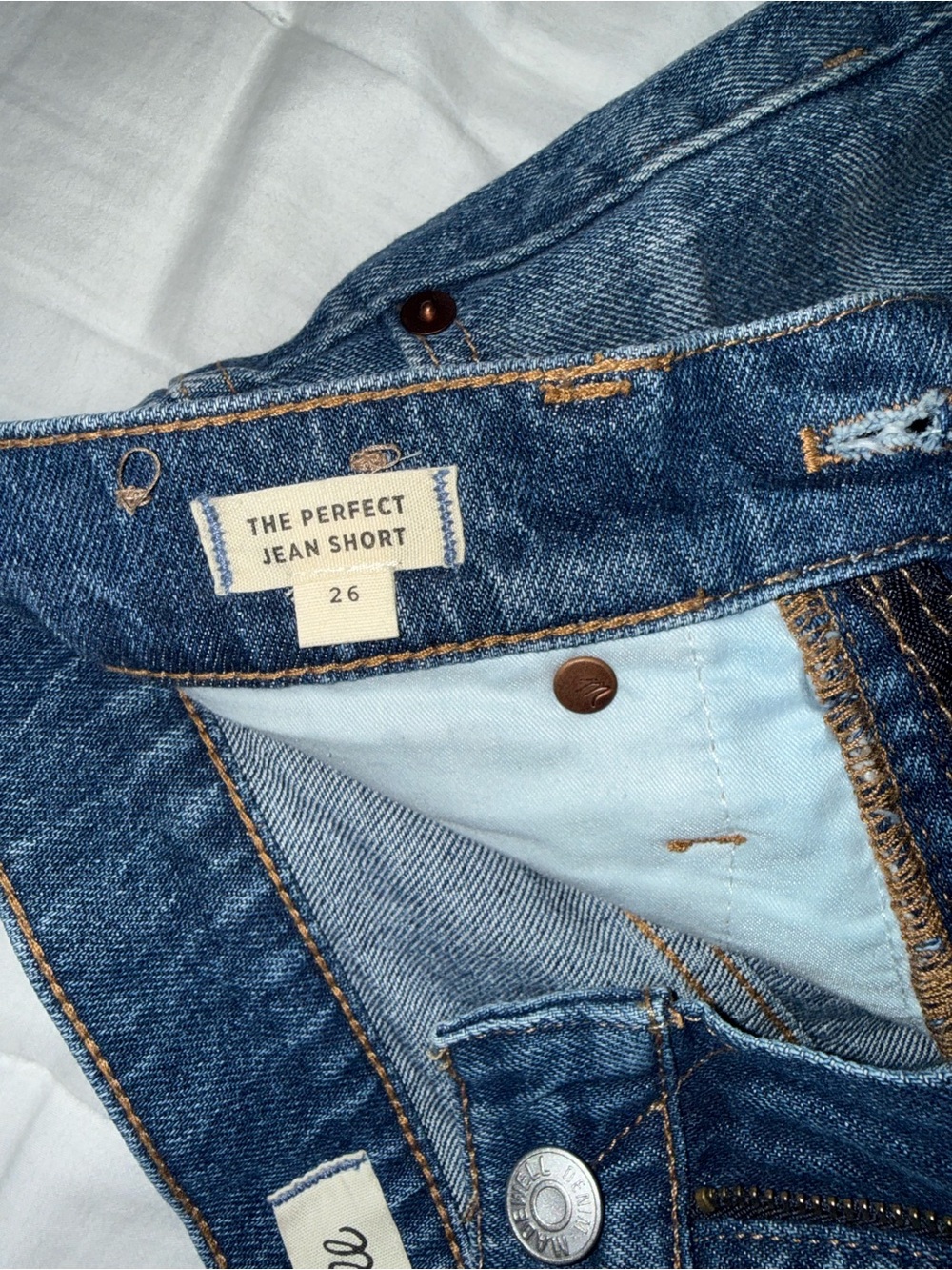 Madewell perfect jean short womens 26